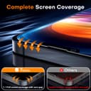 TOCOL 2 Pack for iPhone 13 Privacy Screen Protector 6.1-Inch, True 25°Anti Spy, Instant Installation, Tempered Glass, Case Friendly, HD Coverage Protection - 5