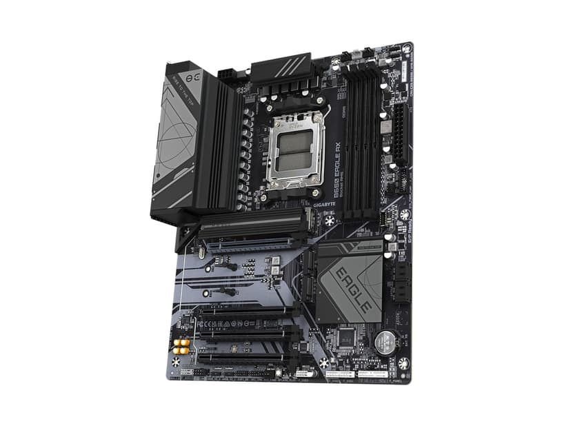 GIGABYTE B650 Eagle AX AM5 LGA 1718 AMD B650 ATX Motherboard, DDR5, Triple M.2 (1x PCIe 5.0 M.2 + 2X PCIe 4.0 M.2), USB 3.2 Gen2x2 Type-C, AMD Wi-Fi 6E, Realtek GbE LAN - 4