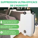 Meaco DD8L desiccating dehumidifier – Ioniser – ideal for use in unheated rooms (below 10 C) – self-restart, white with blue border - 6