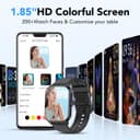 CASCHO Smartwatch Damen Herren, 1.85" HD Smart Watch, 115+ Modi, Fitness Tracker mit Bluetooth Telefonie, Schrittzähler Uhr mit bis zu 30 Tage Standby für iOS und Android - 3