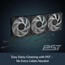 ARCTIC P12 Pro A-RGB - 3 Pack - Powerful Premium Fan, 120 mm PWM Fan with Y-Cable Splitter, 600-3000 rpm, 0 rpm <5% PWM, 5V Digital RGB, Fluid Dynamic Bearing, 4-Pin - Black - 5