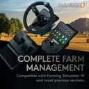 Logitech G Saitek Farm Sim Controller, Heavy Equipment Bundle for Farming Simulator, Gaming Steering Wheel and Pedals with Control Panel, 900° Wheel, 38+ Assignable Buttons, USB, PC/Mac - Black - 4
