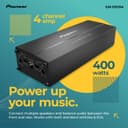 PIONEER GM-DX104 4 channel inline car amplifier - 4 x 100w - 3