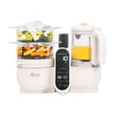 Babymoov Nutribaby(+), 6-in-1 Multifunctional Baby Food Steamer Mixer, Large Capacity 2.2L, Small Baby Pots, Ideal Food Diversification, Mineral Beige - 1