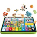 hahaland Jouet Bébé 1 an – Tablette Éducative Interactive avec Sons, Lumières et 5 Langues d’Apprentissage (en/FR/DE/IT/ES), Jouet d’Éveil Musical Cadeau Enfant 1 2 3 Ans Garçon Fille - 1