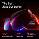 VITURE Luma Pro AR/XR Glasses — 152” 1200p Ultra Sharp Display, 1000 Nits, 52° FOV, Dimming Adjustments, for iPhone 17/16/15, Android, Mac, PC, Steam Deck, XR Experience for Switch 2-Regular - 2