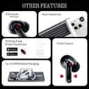 Nothing Ear wireless ear buds with Hi-Res Audio, Smart Active Noise Cancelling, Advanced equalizer and up to 40.5 hours of listening time - Black - 7
