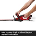 Einhell Cordless Hedge Trimmer 18V Power X-Change, 40cm (16 Inch), Lightweight, Laser-Cut Diamond-Ground Steel Blades, incl. Quiver, Without Battery GC-CH 18/40 Li Solo - 7