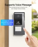 TMEZON M790, 1080P Smart 2 Wires Video Intercom, Monitor and External Doorbell with Camera, APP/RFID Unlock Card - 7