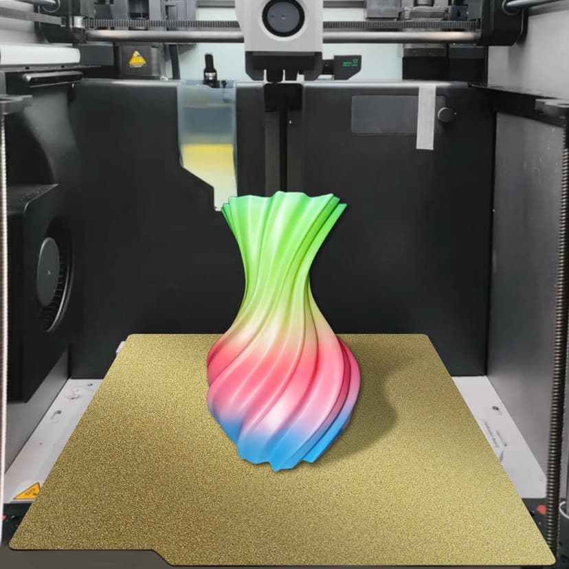 TIOPY Double Sided PEI Textured Sheet for Bambu Lab X1/X1C/X1E/P1P/P1S/A1, Flexible Removal Spring Steel Sheet, Build Plate Heated Bed Spring Steel Flexible Platform, 257x257mm - 6