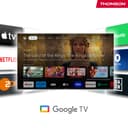 Thomson Streaming Box 240UK, 4K UHD, Google TV, Google Cast, Google Voice Control, Wifi, Bluetooth, Dolby Atmos, HDR10 - 5