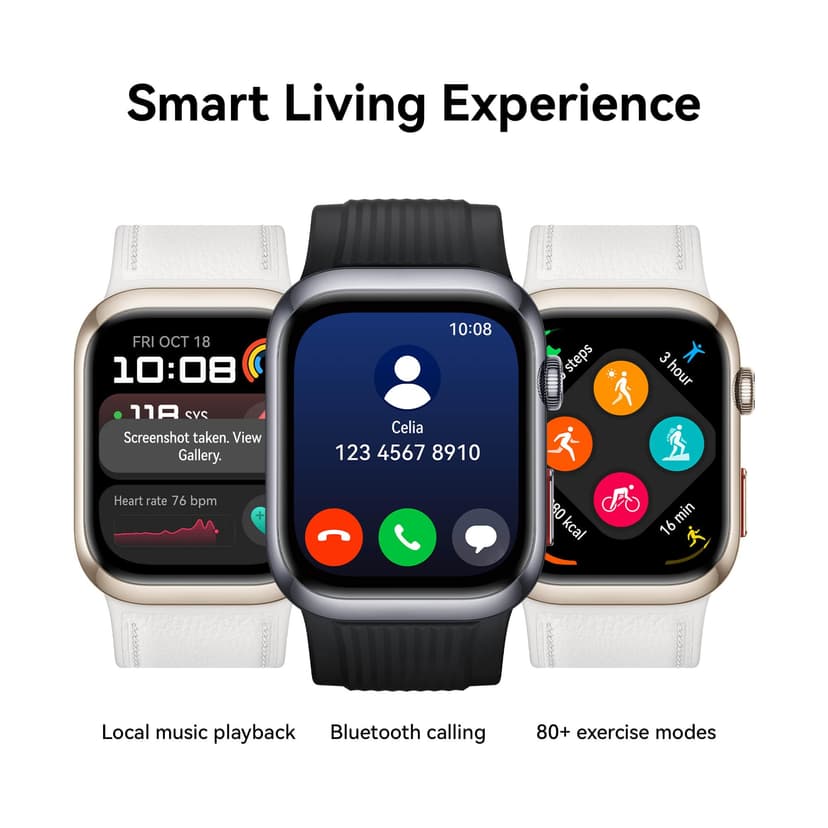 HUAWEI WATCH D2, Smartwatch for men women Ambulatory Blood Pressure Monitoring, ECG, Sleep Breathing Awareness, Medically Certified, SpO2, iOS& Android, up to 6 Days Battery Life, Bluetooth Calling - 7