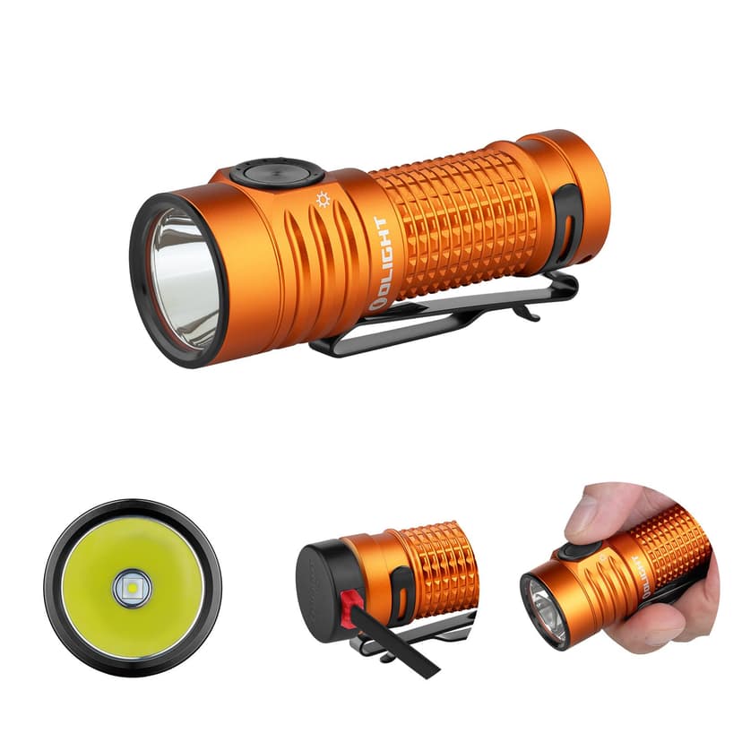 OLIGHT Baton Turbo Lampe de Poche Petit Portée Max. 510 M 1000 LM Lampe Torche Longue Durée 50 Jours 5 Modes Flashlight Rechargeable Type C Etanche IPX8 Pour Le Camping Voyage d'Urgence - 1