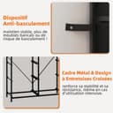 Somdot Tall Chest of Drawers for Bedroom with 8 Drawers, Wide Storage Organiser Fabric Dresser for Closet Nursery Bedside Living Room Laundry Entryway Hallway, Black - 6
