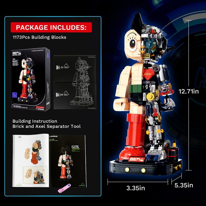 PANTASY Astro Boy Robot Set Building 32 cm Astro Boy - 6
