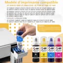 SUPERSUBINK Sublimation Ink for Epson 1810 2810 2850 2830 2815 4810 Compatible EPSON Printer Heat Press Transfer Ink(Autofill/ICC-Free/Anti-UV) - 2