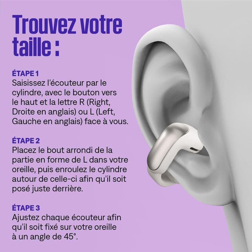 Bose Ultra Open Earbuds Auricolari Open-ear Wireless Bluetooth 5.3 con Lunga Durata della Batteria, Tecnologia OpenAudio, Fino a 48 Ore di Autonomia, viola notturno - edizione limitata - 6