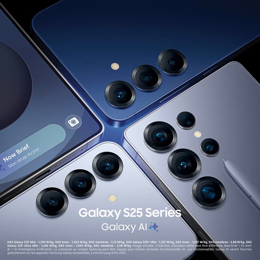 Samsung Galaxy S25, Smartphone Android 5G avec Galaxy AI, 128 Go, Chargeur secteur rapide 25W inclus, Smartphone déverrouillé, Bleu Nuit, Version FR - 9