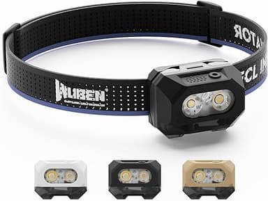 WUBEN H4 Lampe frontale LED rechargeable, 800 lumens, éta…