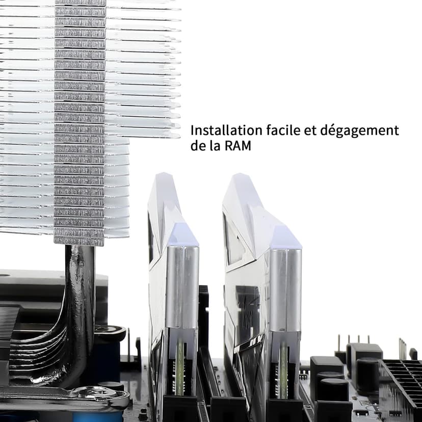 Thermalright Rmikaly BS-125 125x110x154mm CPU Cooler with 120mm Fan, Intel LGA1700/1150/1151/1155/1156/1200 & AMD AM4/AM5 Compatibility - 6