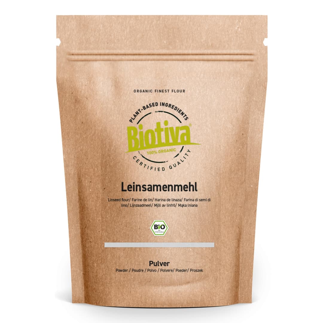 Farine de graines de lin bio 1kg - Plante plate - Farine …
