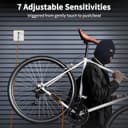 WSDCAM Wireless Bike Alarm with Remote, Rechargeable Bicycle Alarm System Anti Theft, IP65 Waterproof, 113dB Loud Bike Alarms for E-Bikes, Motorcycles, Scooter, Outdoor Riding and Cycling Safety - 7