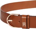 Tommy Hilfiger Ceinture Femme Essential Effortless 3,5 cm Boucle Ardillon, Marron (Cognac), 135 cm - 3