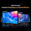 Metz 40 Pouces (100 cm) Smart TV FHD Google Television LED, Gen 6 QLED +, HDR 10 Dolby Audio Bluetooth 5,1 EyeCare Tuner DVB-T/T2/C/S/S2 CI+, 1.5GB RAM Amélioration (40MQH7000Y, 2026 Nouveau Modèle) - 6