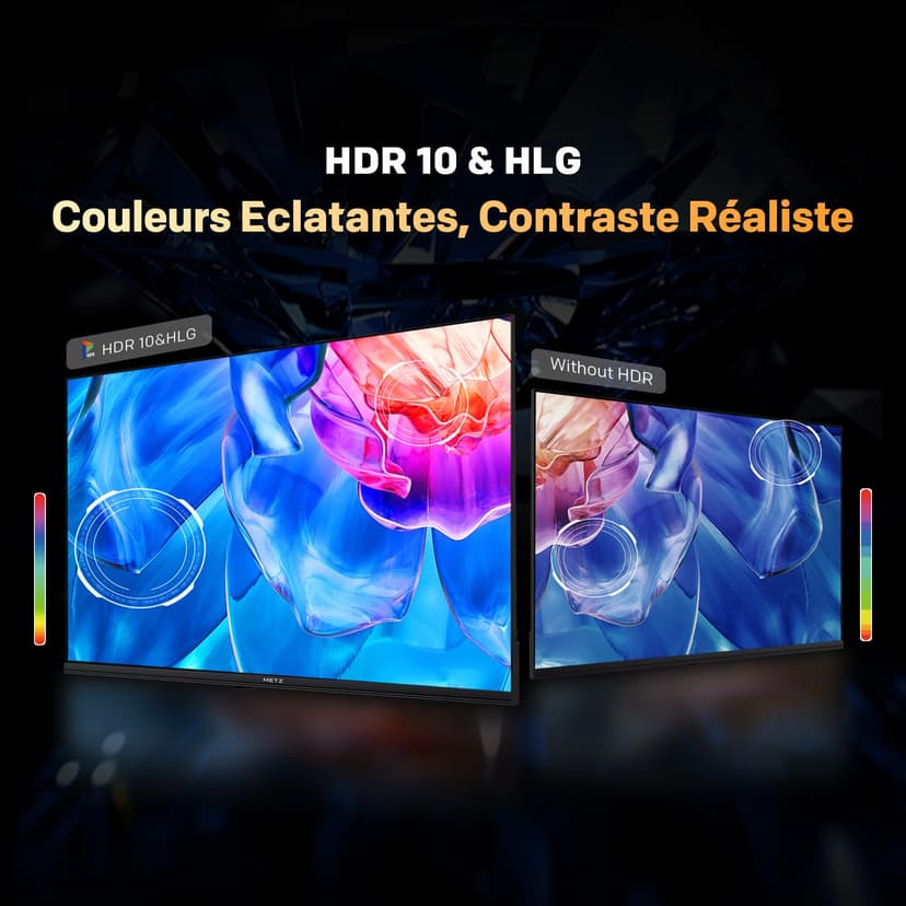 Metz 40 Pouces (100 cm) Smart TV FHD Google Television LED, Gen 6 QLED +, HDR 10 Dolby Audio Bluetooth 5,1 EyeCare Tuner DVB-T/T2/C/S/S2 CI+, 1.5GB RAM Amélioration (40MQH7000Y, 2026 Nouveau Modèle) - 6