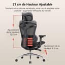 SIHOO Doro C300 Ergonomic Office Chair with Ultra Soft 3D Armrests, Dynamic Lumbar Support for Home Office, Adjustable Backrest Desk Chair (Black) - 8