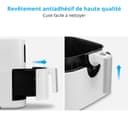 MEDION E40 XL MD11740 Hot Air Fryer (5.2 L, Airfryer, 2150 W, 9 Automatic Programs, Cooking Function, Oil-free Frying, Touch Control Panel, LED Display) White - 7