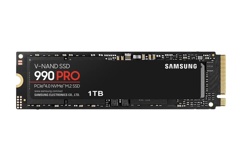 Samsung 990 PRO 1TB PCIe 4.0 (up to 7450 MB/s) NVMe M.2 (2280) Internal Solid State Drive (SSD) (MZ-V9P1T0BW) - 1