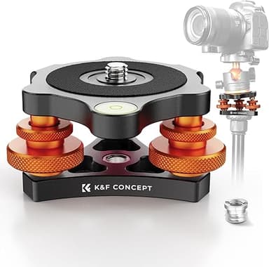 K&F Concept Trépied Niveleur à Trois Roues, Réglage Base …