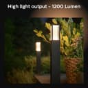 Philips Hue Impress White and Colour Ambiance Pedestal [UK Version - Black] Low Voltage. For Outdoor Lighting, Patio, Terrace, Garden. - 3