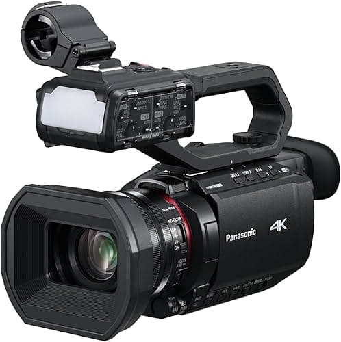 Panasonic AG-CX18EH 4K 60p Professional Camcorder with 25mm Wide-Angle Lens, 24x Zoom, 3G-SDI, XLR, 5-Axis Hybrid OIS, LED Light, Wi-Fi, USB PD, Black