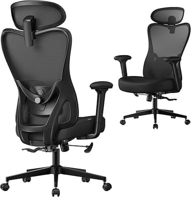 SONGMICS Chaise de Bureau Ergonomique, Fauteuil de Bureau…