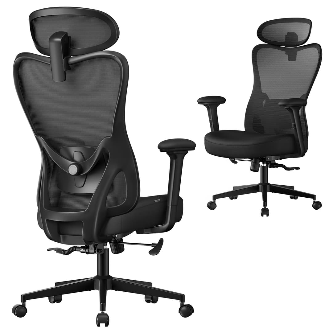 SONGMICS Chaise de Bureau Ergonomique, Fauteuil de Bureau…