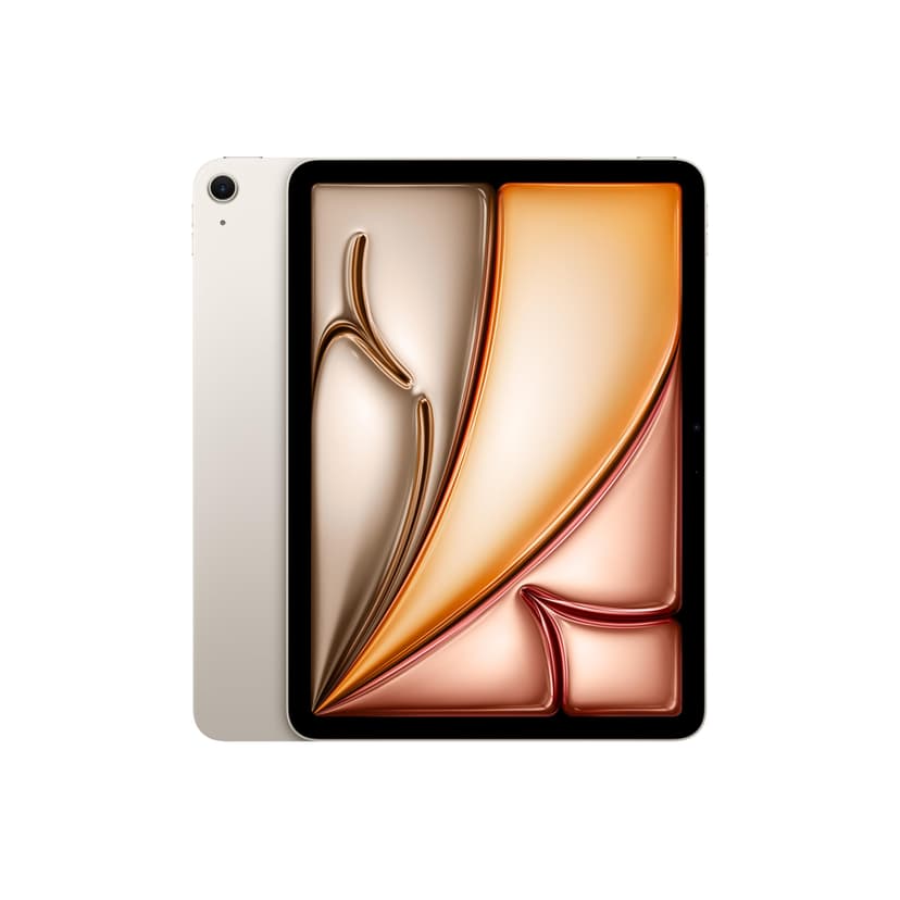 Apple iPad Air 11 inch with M3 Chip: Designed for Apple Intelligence, Liquid Retina Display, 128GB, 12MP Front/Rear Cameras, Wi-Fi 6E, Touch ID, Day Battery Life - Starlight - 1