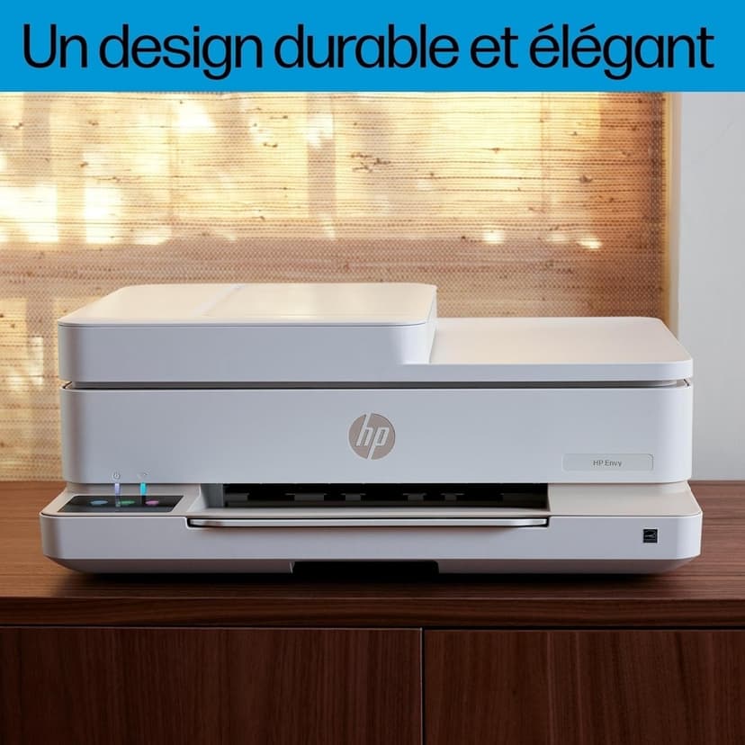 HP Envy 6520e, 714N9B, Imprimante Multifonction Jet d'encre A4, Couleur, Recto Verso Automatique, Jusqu'à 10 ppm, Wi-FI, Chargeur Automatique, Fax, 3 Mois de Forfait Instant Ink Gratuit, Portobello - 9