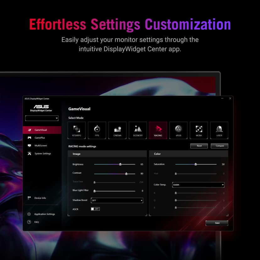 ASUS ROG Strix XG259QNS Esports Gaming Monitor — 25 inch (24.5 inch viewable) FHD (1920 x 1080), 380 Hz (OC), Fast IPS, 1 ms GTG (0.3 ms Minimum), HDR, DisplayWidget Center - 8