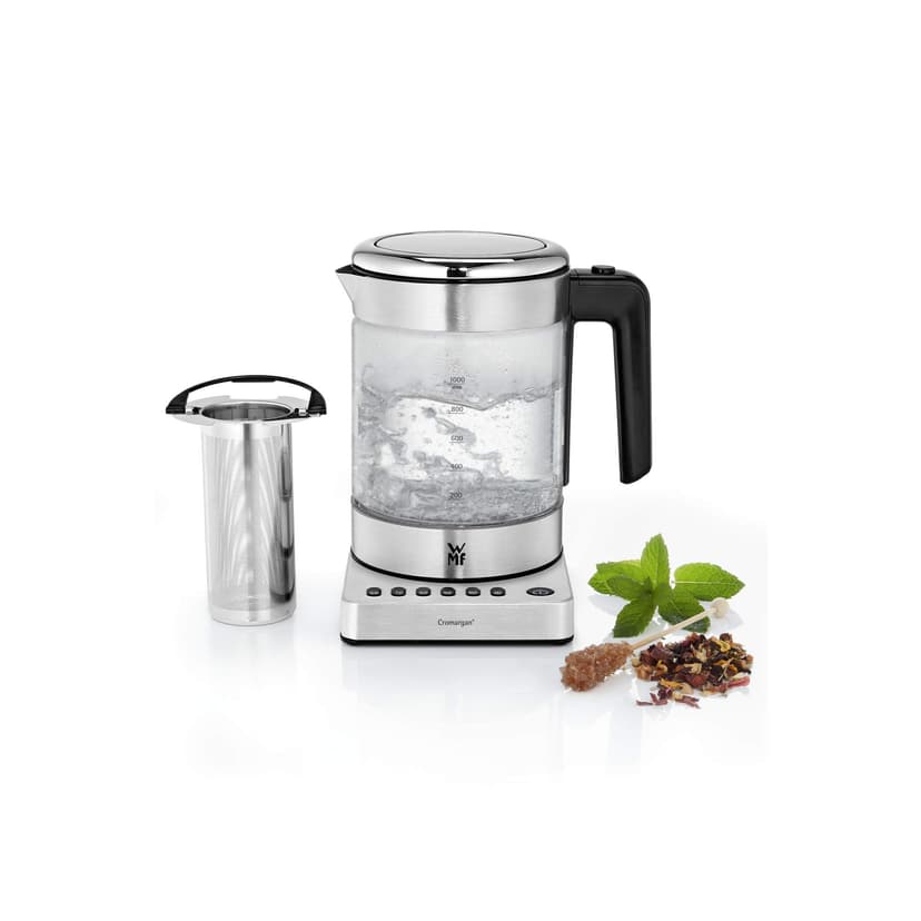 WMF KITCHENminis 04.1318.0012 electric kettle 1 L Stainless steel 1960 W KITCHENminis 04.1318.0012, 1 L, 1960 W, Stainless steel, Glass, Water level indicator, Cordless - 5