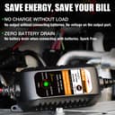 MOTOPOWER MP00205A 12V 800mA Fully Automatic Battery Charger/Maintainer for Cars, Motorcycles, ATVs, RVs, Powersports, Boat and More. Smart, Compact and Eco Friendly - 4