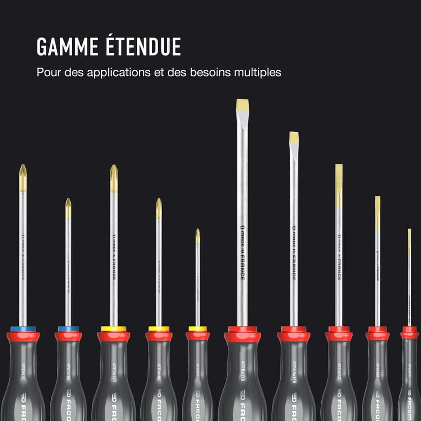 FACOM PROTWIST Jeu de tournevis 10 pièces, ATW.J10PB - 2
