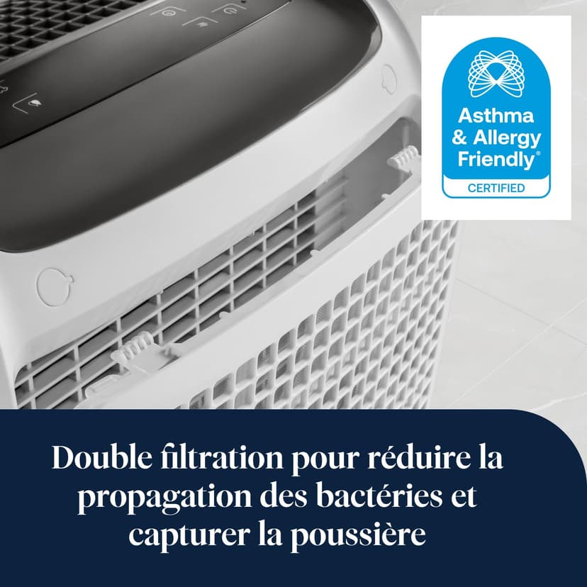 De'Longhi Tasciugo AriaDry Multi - Deumidificatore Casa Portatile, Assorbi Umidità 25L/Giorno, Asciugabiancheria, Antimuffa, Bassa Rumorosità, Timer, Bianco (DDSX225) - 3