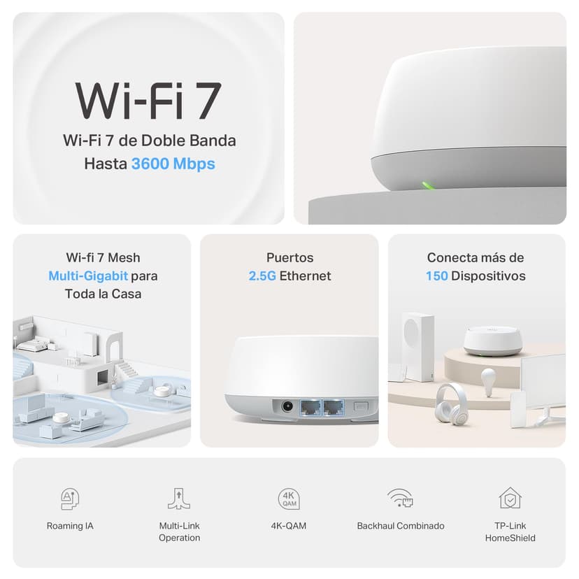 WiFi 7 Mesh System BE3600 - Deco BE25(2-Pack) - 3