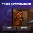 Lenovo Legion R27qe Gen2 - Écran Gaming 27'' (QHD, IPS, 200 Hz, 0.5 ms, HDMI+DP, Câble DP, AMD FreeSync Premium) Réglage en Inclinaison - Noir - 3