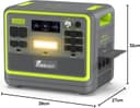 FOSSiBOT F2400 Portable Power Station with 2048Wh LiFePO4, 3 x 240V AC Outputs 2400W (4800W Peak), 1.5H full charge, UPS, 100W USB-C Output, Solar Generator for RV/Camping/Home - 7