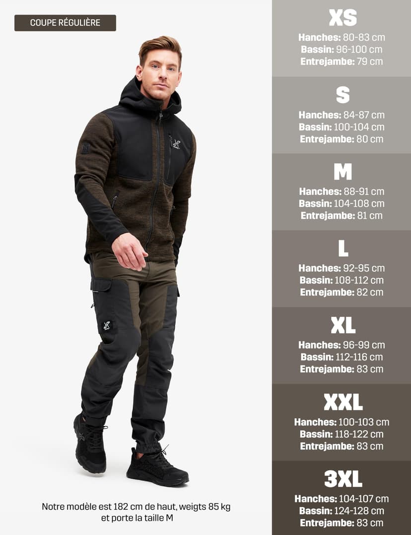 RevolutionRace Men's RVRC GP Trousers, Durable Trousers for Hiking, Walking, Exploring and All Other Outdoor Activities, Mud, XS - 3