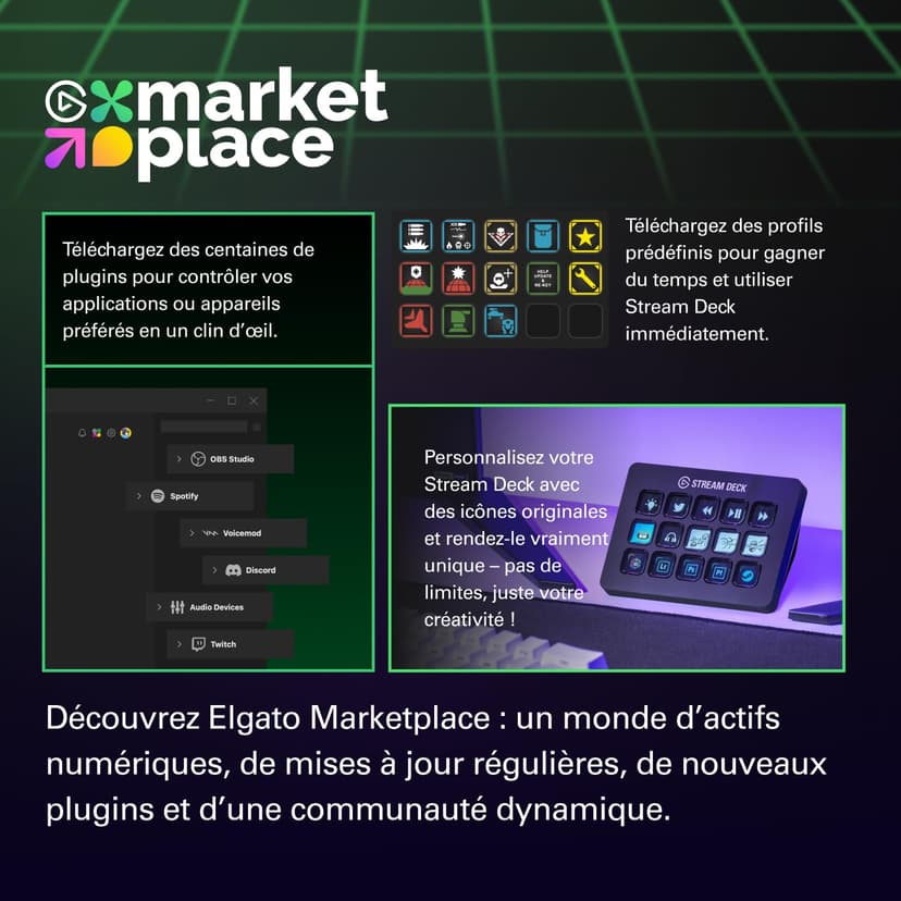 Elgato Stream Deck MK.2 – Studio Controller, 15 macro keys, trigger actions in apps and software like OBS, Twitch, ​YouTube and more, works with Mac and PC - 9