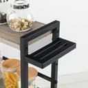 HOOBRO Étagère à Épices, Porte-épices avec 3 Crochets, Organisateur de Cuisine à 3 Niveaux, Range-épices avec Porte-Couteaux, Pieds Réglables, pour Salle à Manger, Grège et Noir, EBG01TL01 - 7